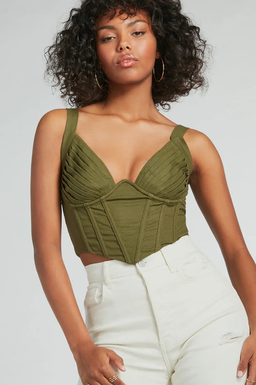 Sensual and Alluring Corset Crop Top