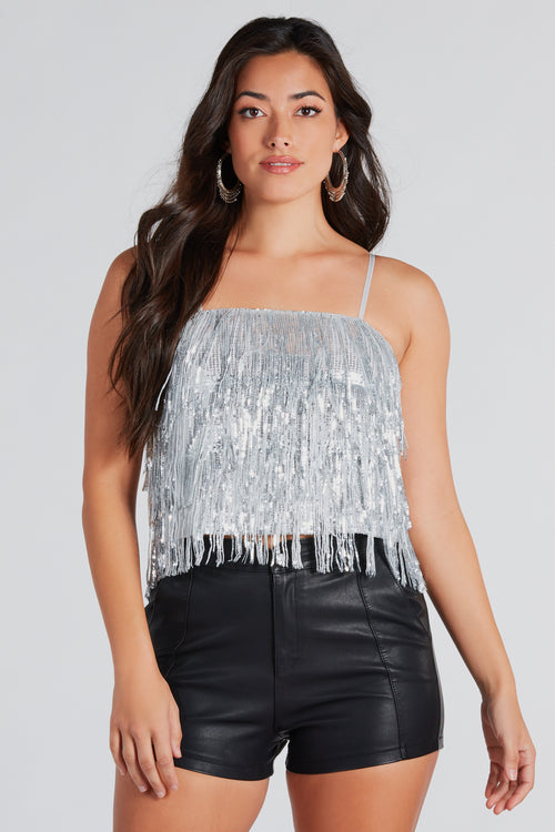 Women's Sequin Tops, Sexy & Sparkly Tops In Sequin To Glitter