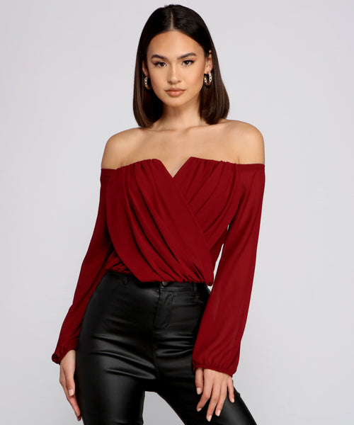 Sophisticated In Chiffon Strapless Top & Windsor