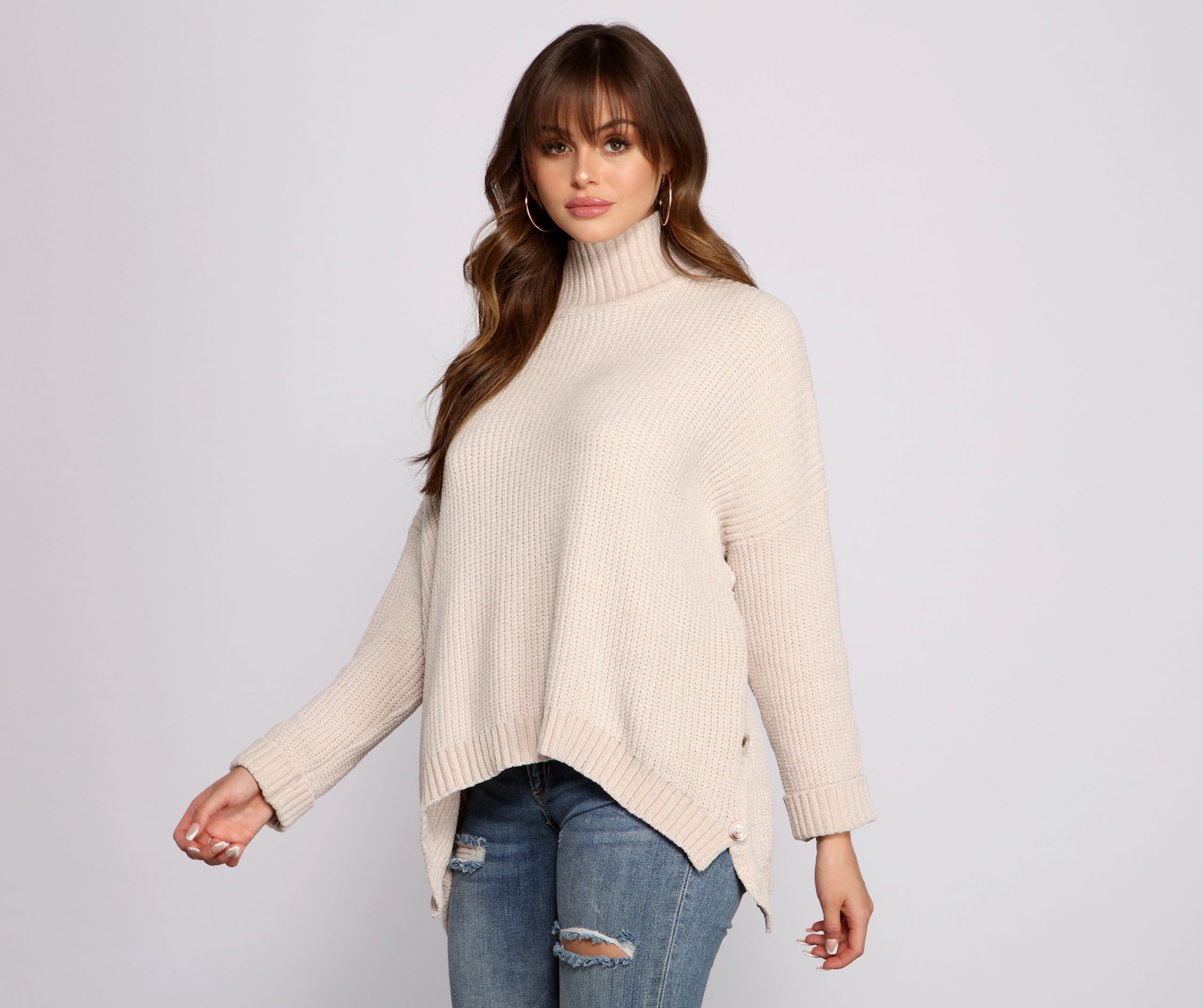 oversized chenille sweater