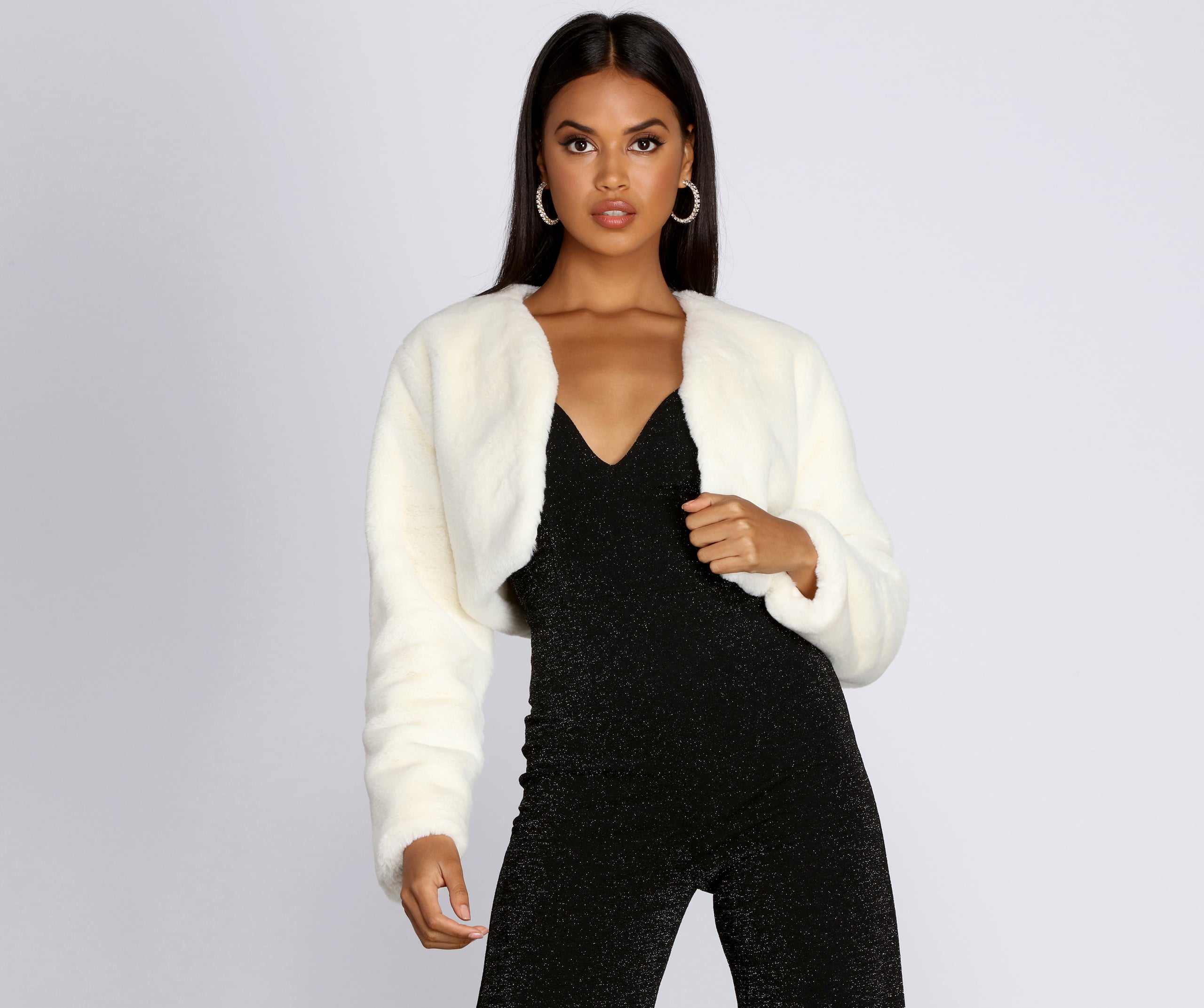 Faux Fur Crop Jacket | Windsor