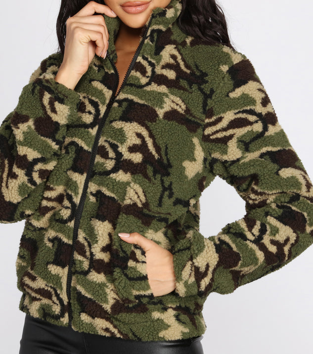 Now You See Me Faux Fur Camo Jacket & Windsor