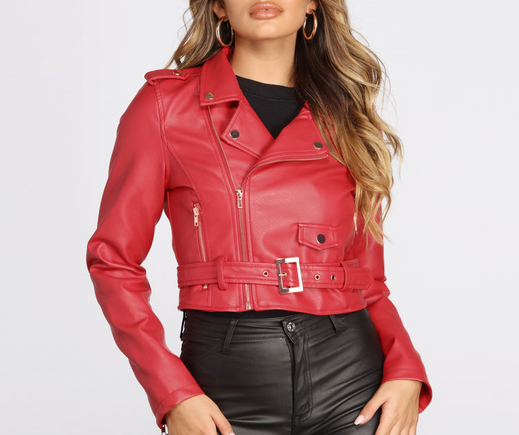 Biker Chic Crop Jacket & Windsor