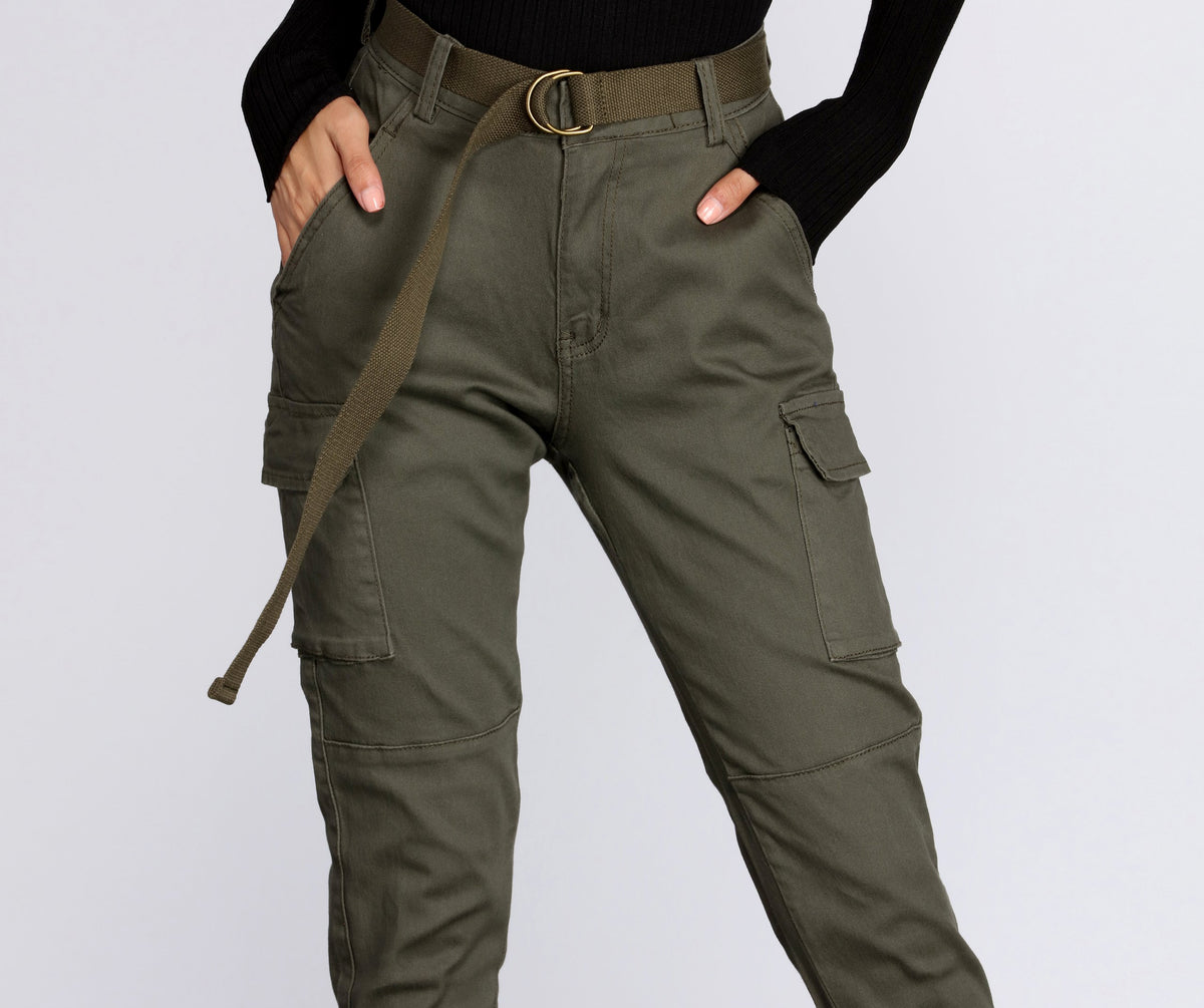 Cutie In Charge Cargo Joggers – Windsor