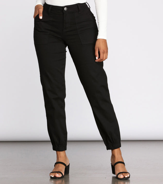 Casual Chic Vibe Twill Joggers & Windsor