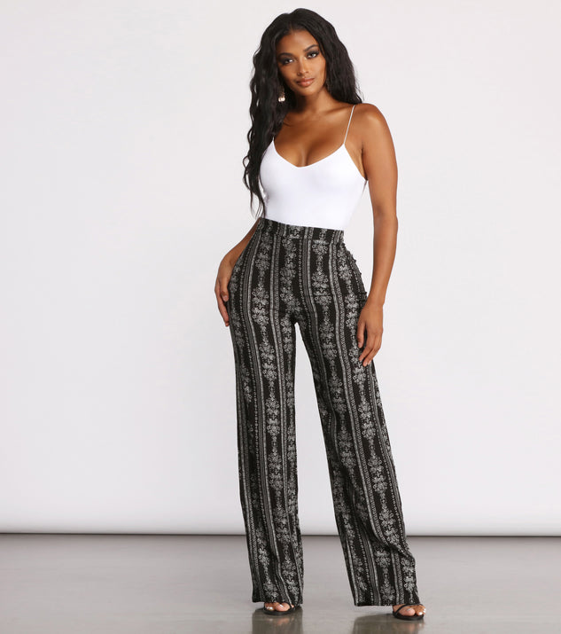 Bring On The Boho Vibes Printed Pants & Windsor