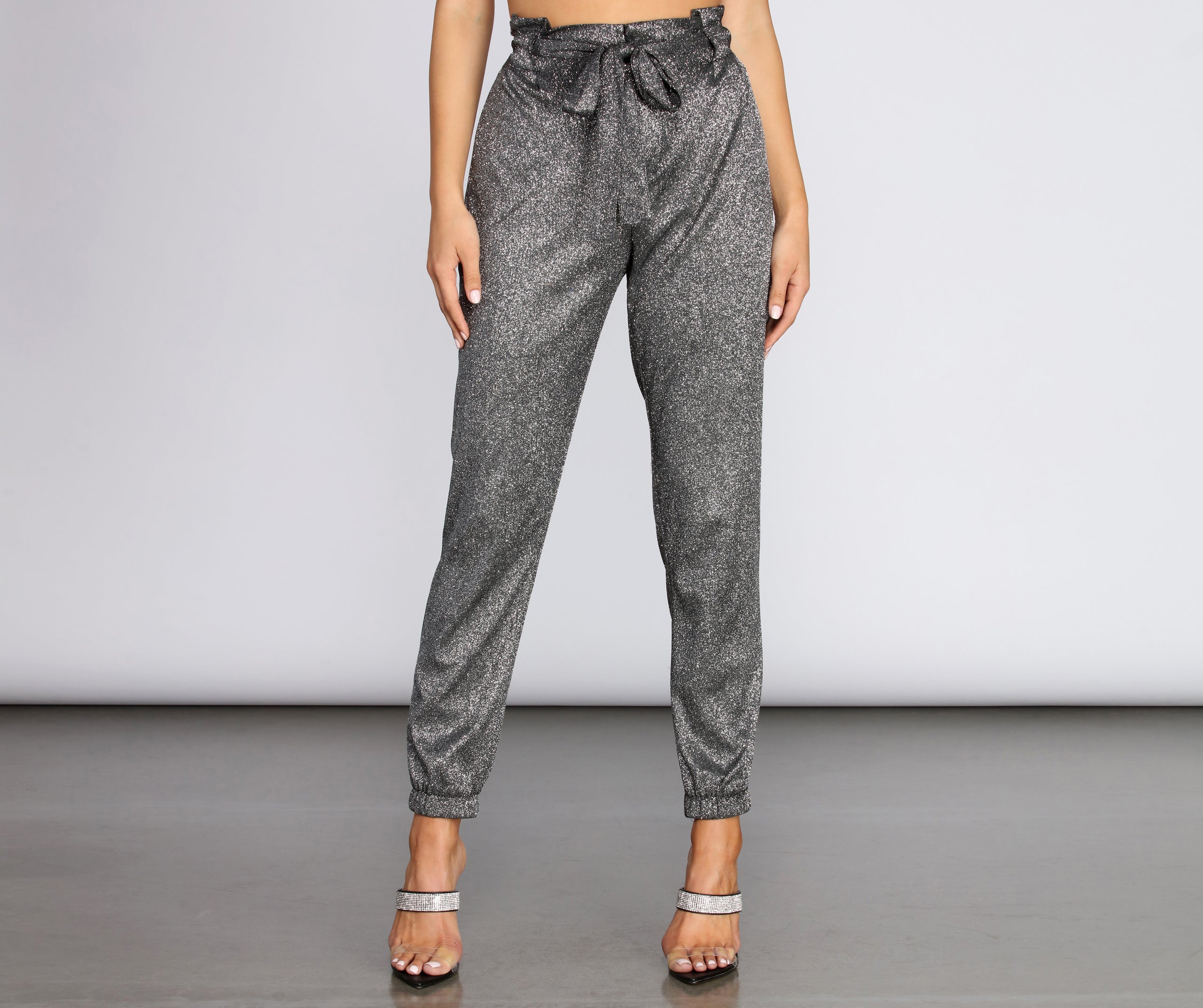 women's sequin joggers