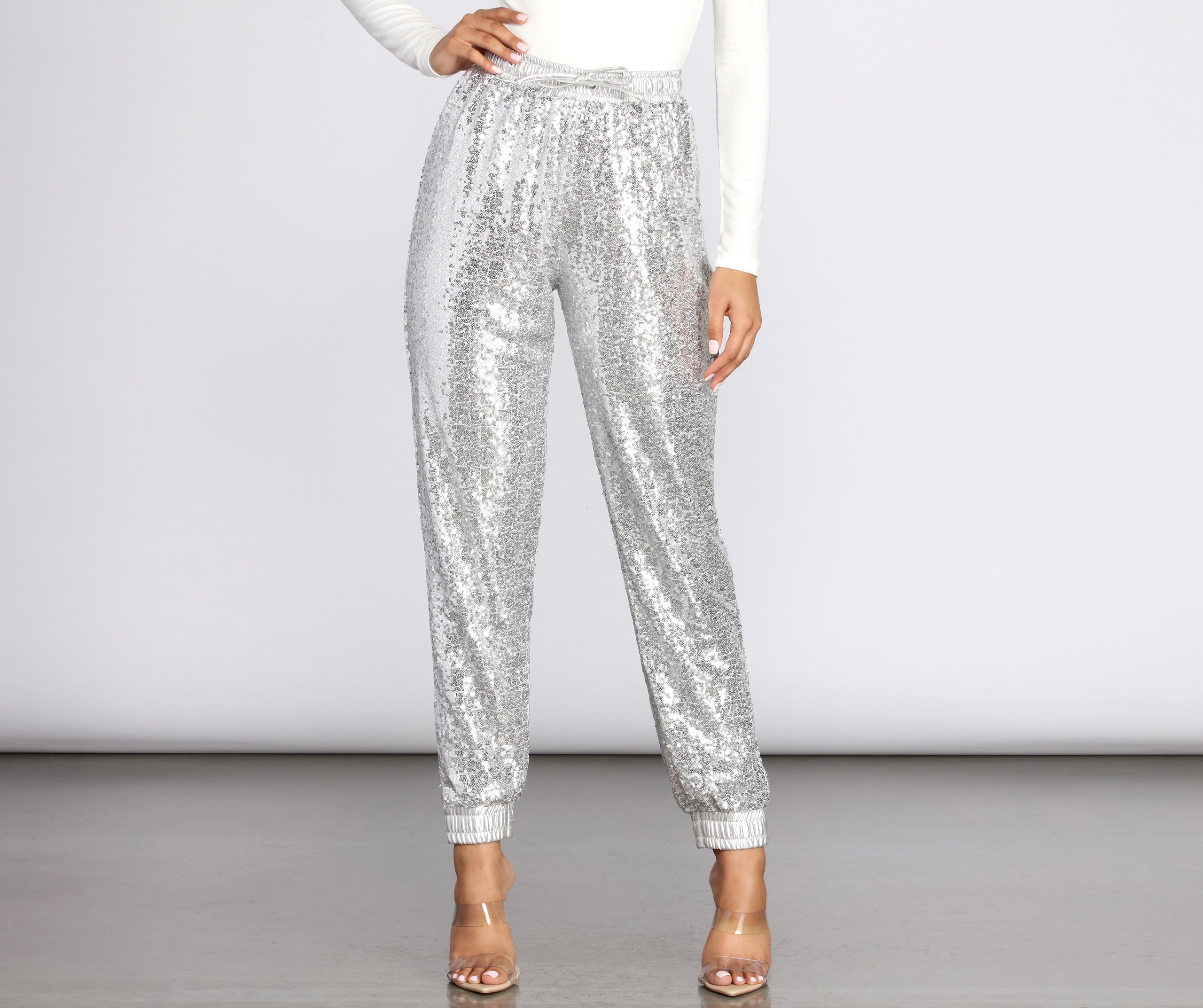 sparkly sweatpants