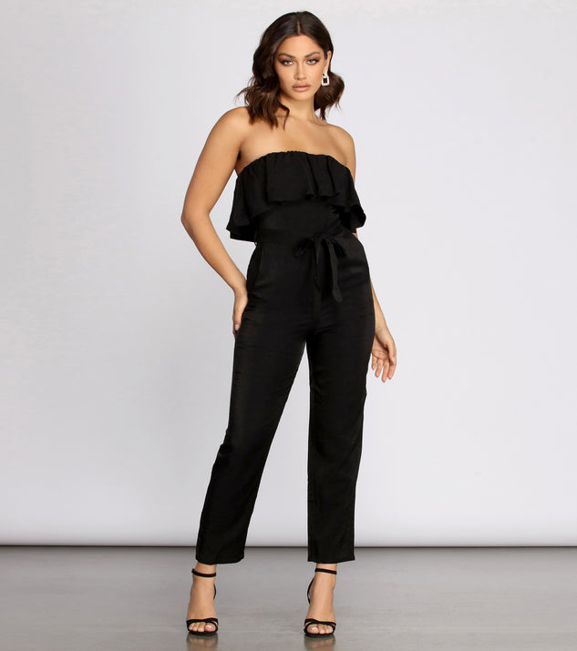 Miss Independent Strapless Tapered Jumpsuit & Windsor