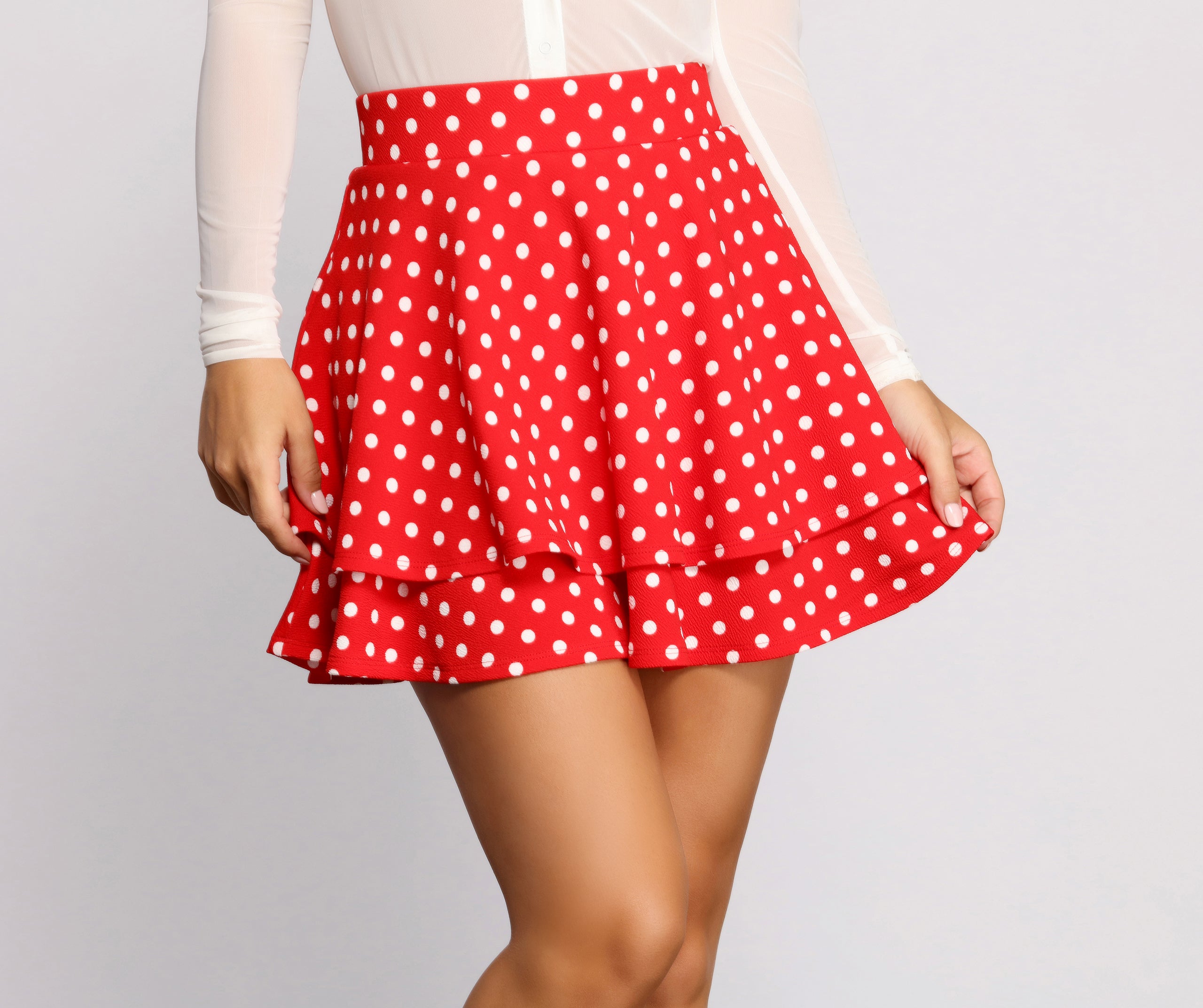 disney minnie mouse polka dot skater dress