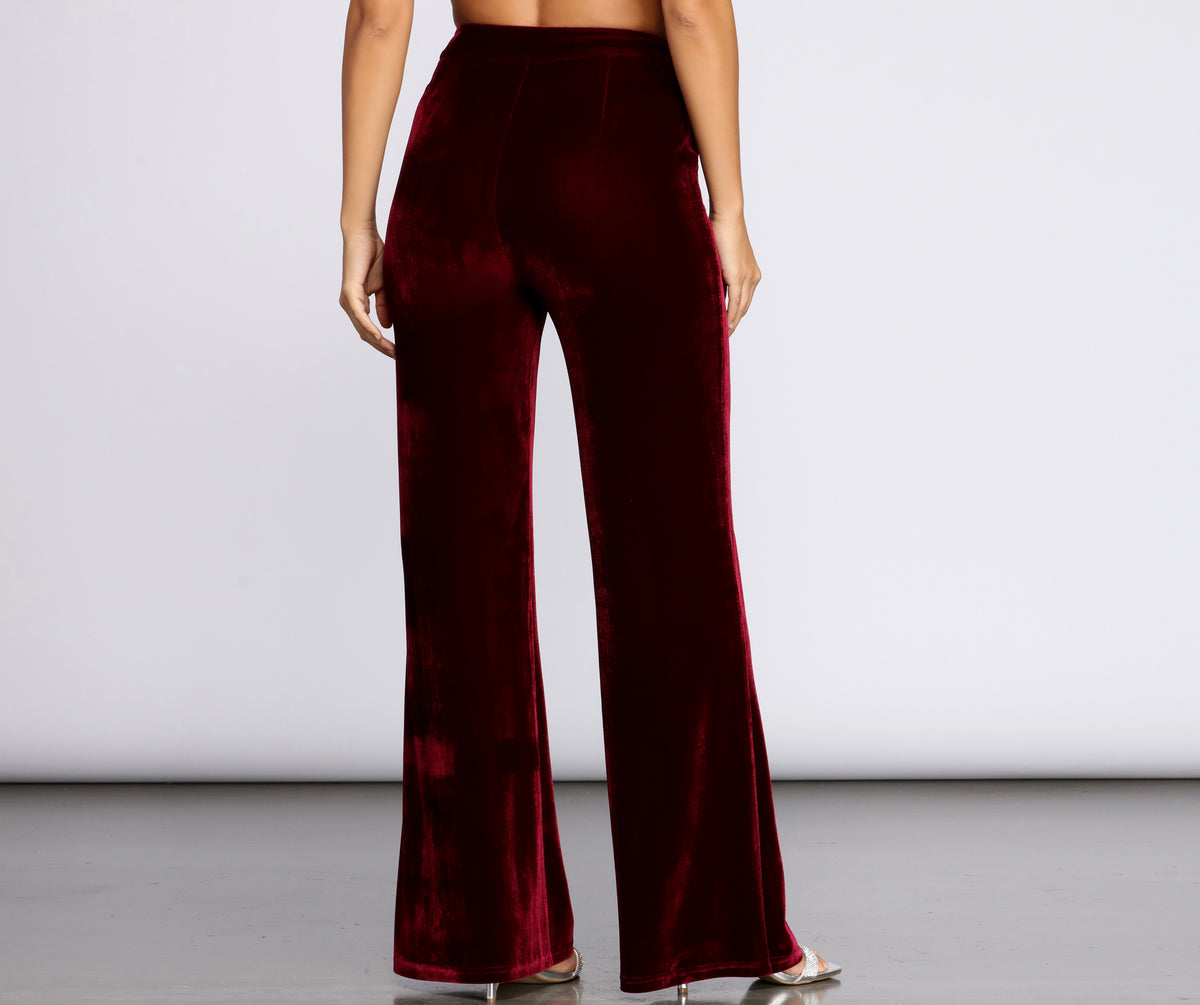 Velvet Glamour High Waist Pants & Windsor