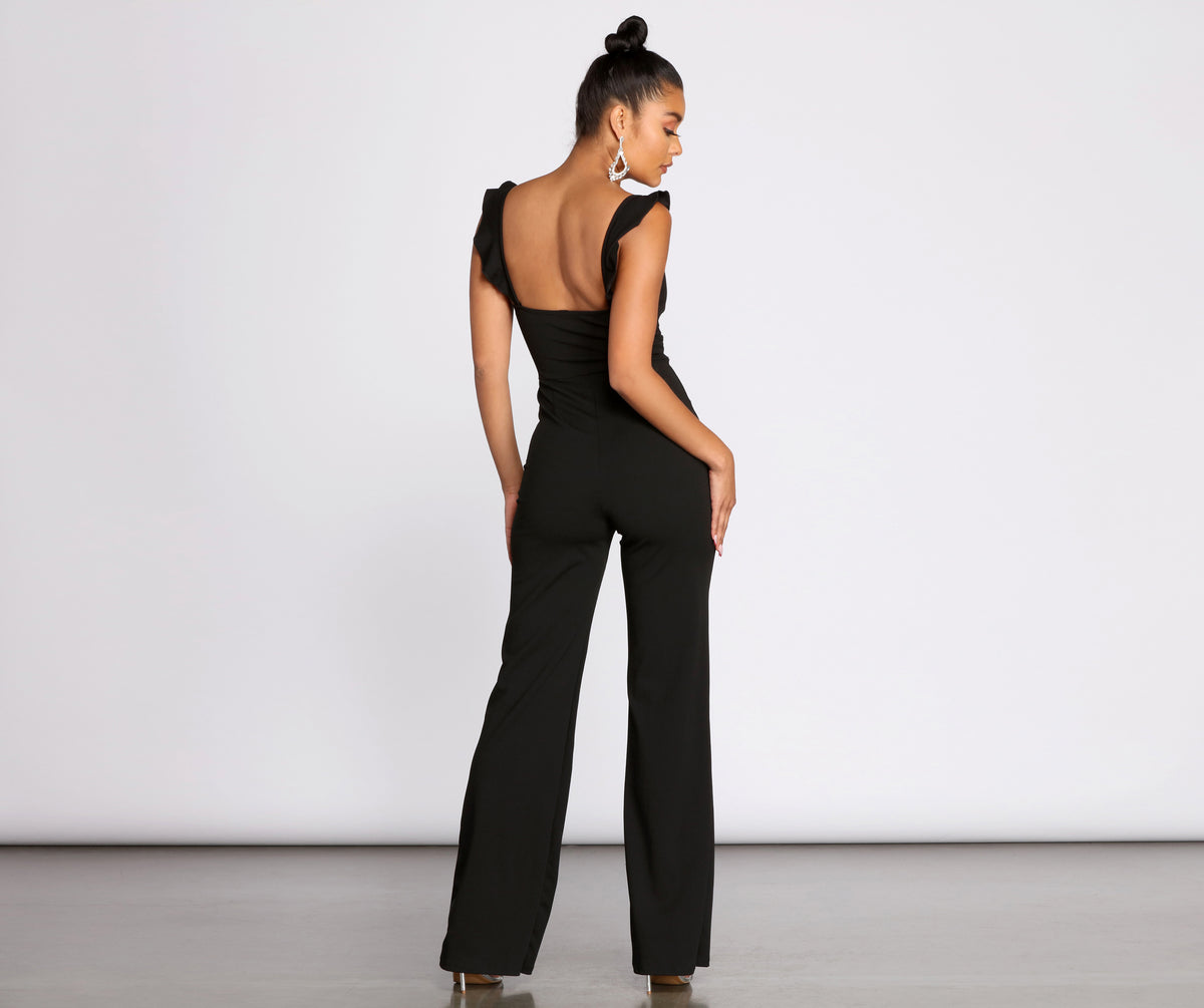 Ruffle Mode Sleek Jumpsuit & Windsor