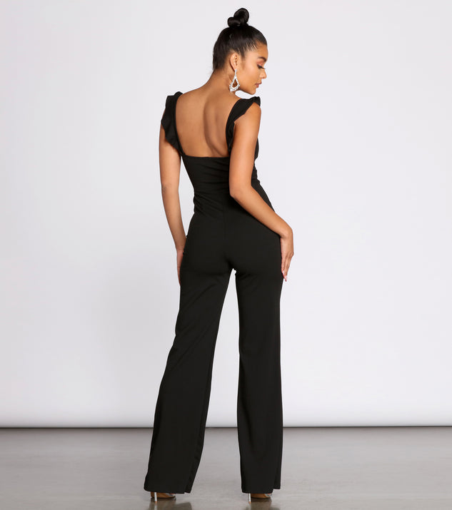 Ruffle Mode Sleek Jumpsuit & Windsor