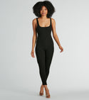 Chill Vibes Ribbed Knit Corset Catsuit