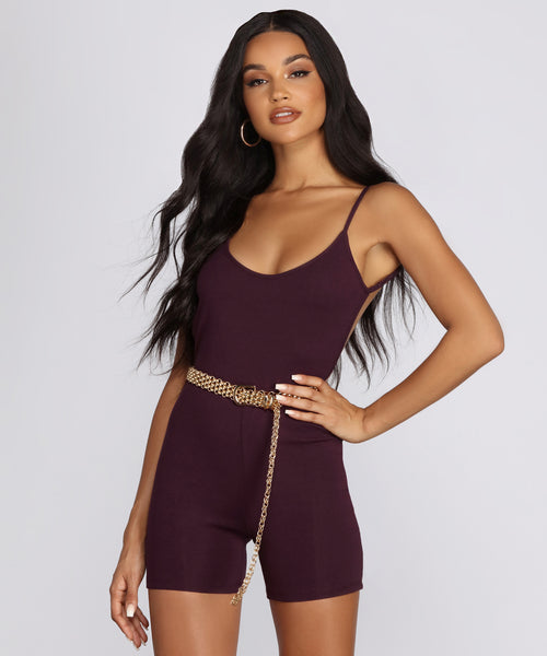 Get It Shorty Bike Short Romper | Windsor