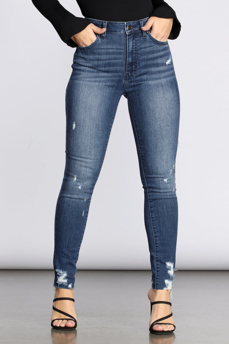 bella high rise skinny ankle jeans