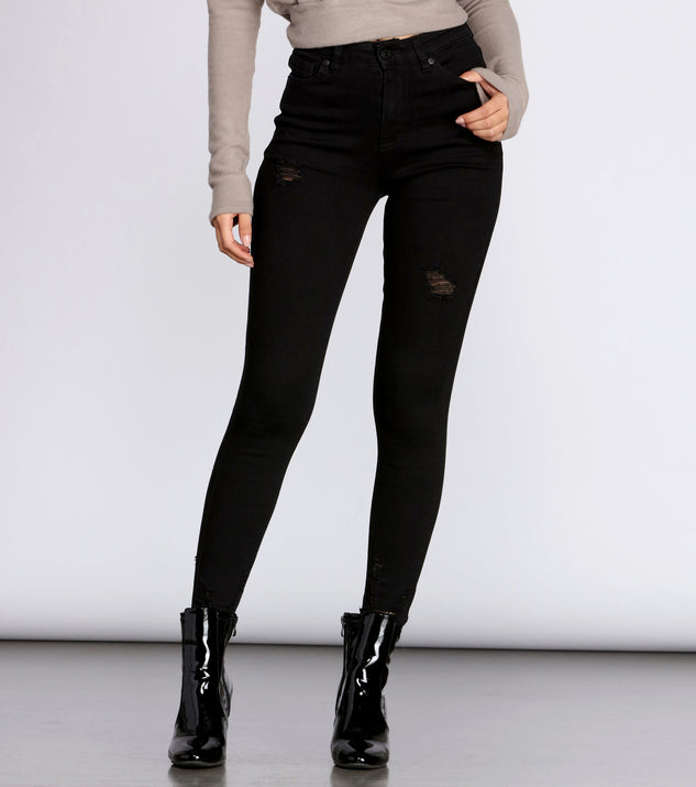 High Rise Skinny Cropped Jeans & Windsor