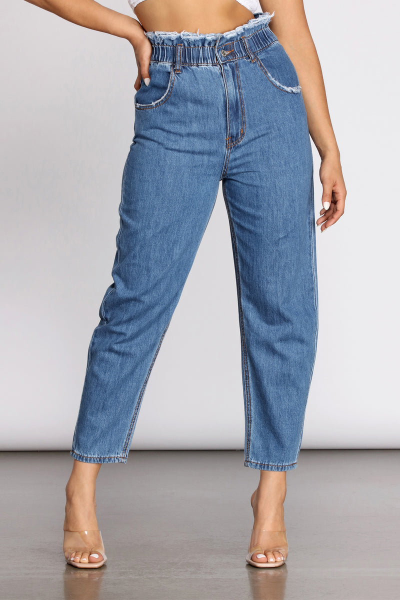 paperbag waist jeans