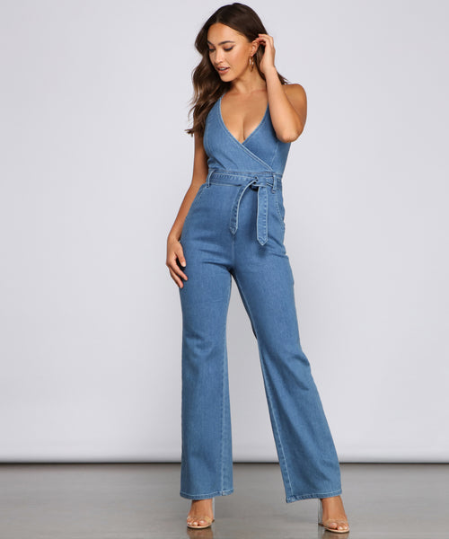 Denim Diva Halter Jumpsuit & Windsor