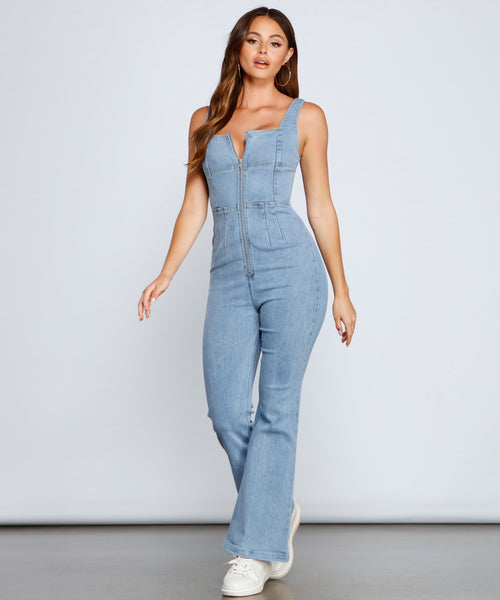 Retro Babe Zip-Front Jumpsuit & Windsor