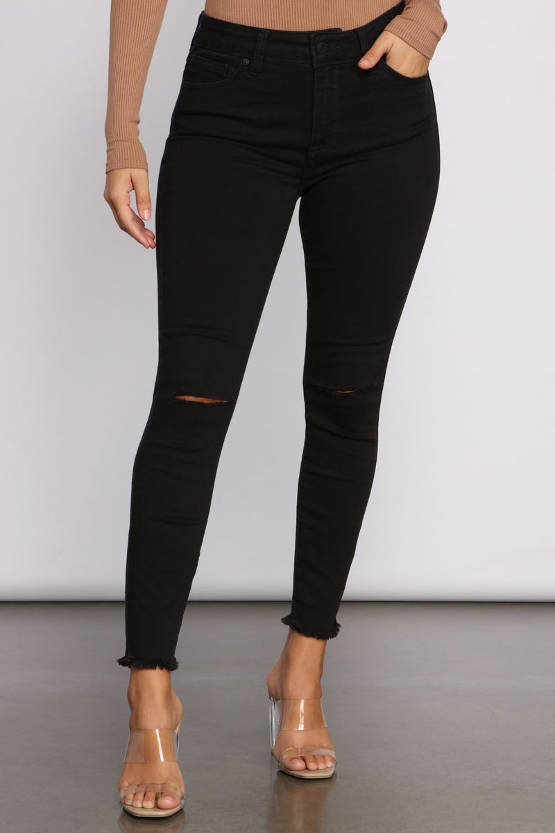 black skinny jeans