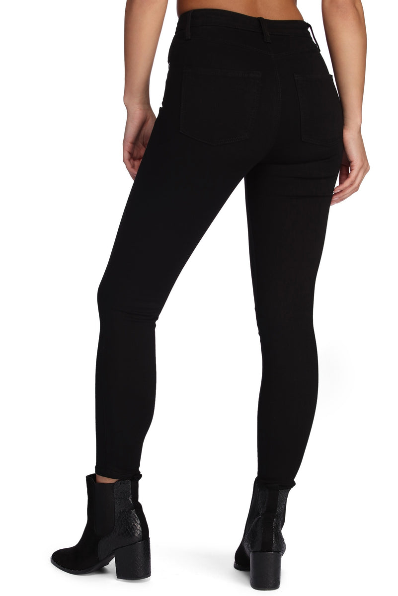 Essential High Rise Skinny Jeans & Windsor