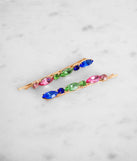 Rainbow Marquise Rhinestone Hair Pins is a trendy pick to create 2023 festival outfits, festival dresses, outfits for concerts or raves, and complete your best party outfits!