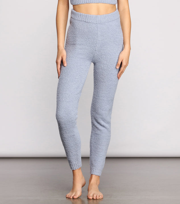 Chic Chenille Knit High Waist Leggings & Windsor