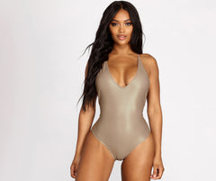 scoop back swimsuit