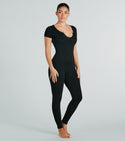 On The Move Seamless Short Sleeve Catsuit