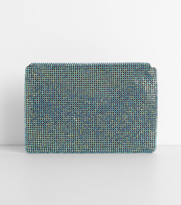 Rhinestone Mesh Envelope Clutch#N#& Windsor