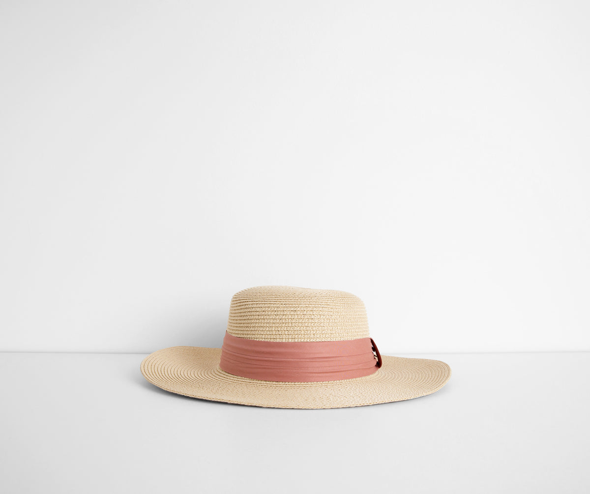 Spending Life In The Sun Straw Boater Hat & Windsor