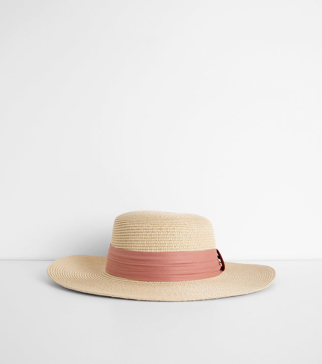 Spending Life In The Sun Straw Boater Hat & Windsor