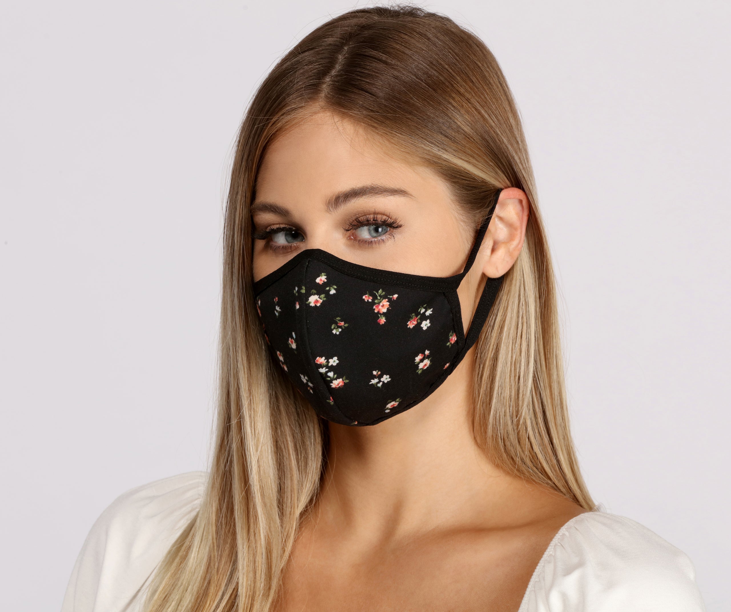 Download Dark Floral Face Mask Windsor