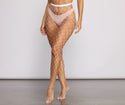 High Waist Large Gauge Fishnet Tights