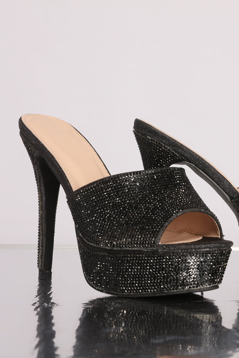 stiletto heel mules