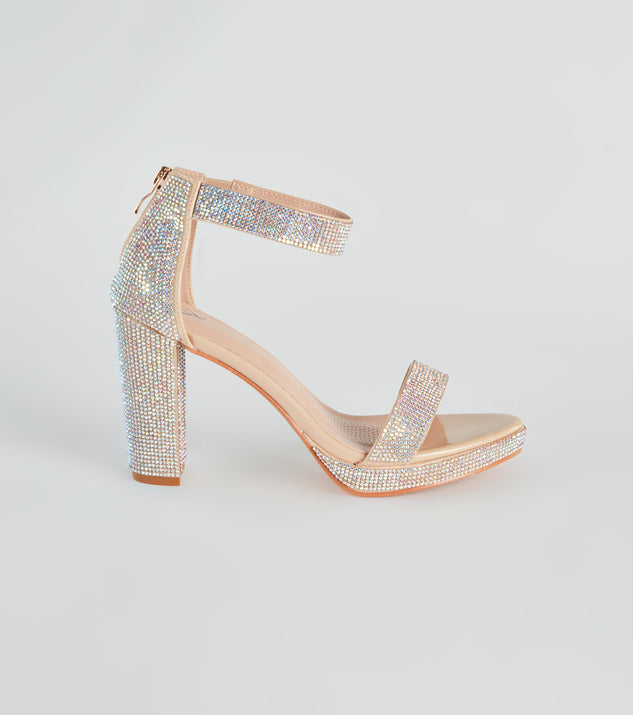 silver prom heels