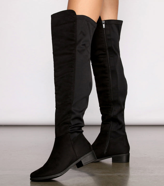 Here For It Over The Knee Flat Boots & Windsor