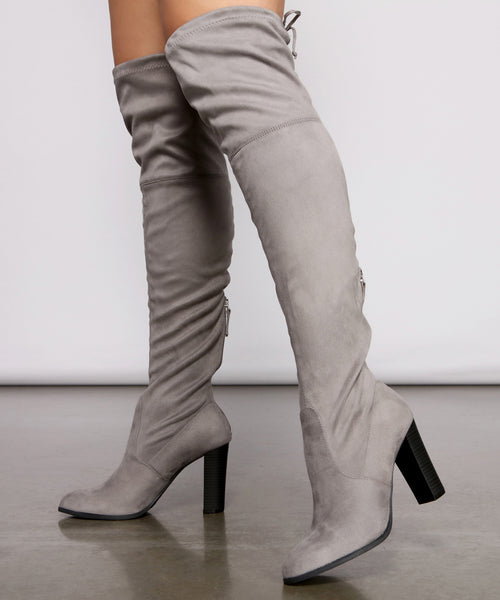 Trend Alert Over the Knee Faux Suede Boots & Windsor