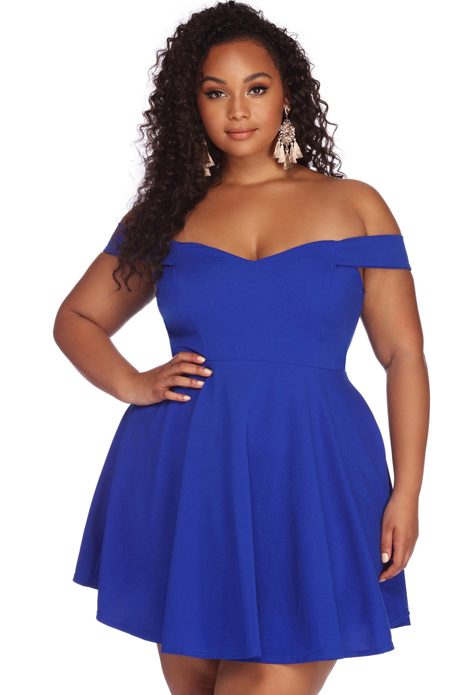 off shoulder twisted waist tie sexy midi dress