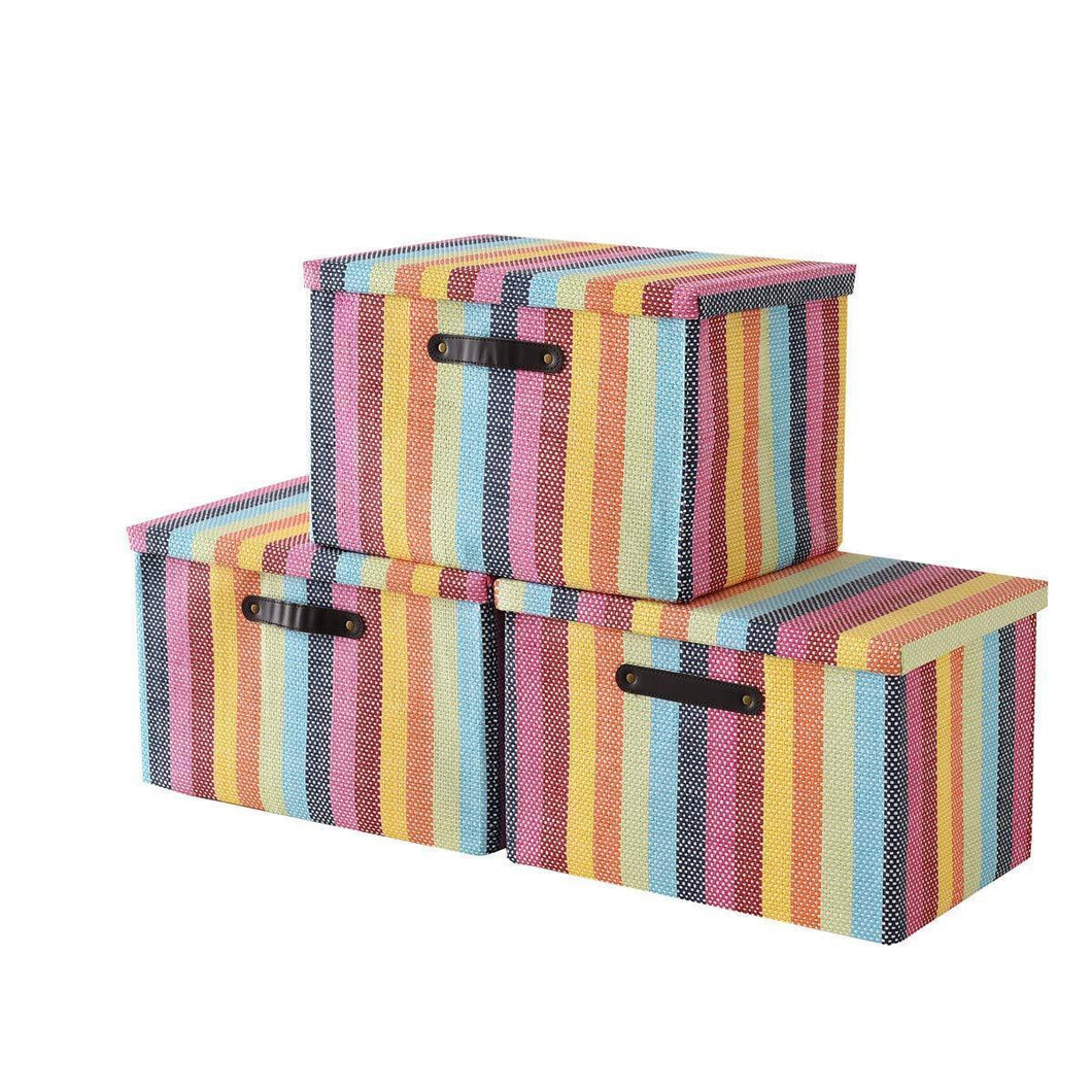 large fabric storage boxes with lids