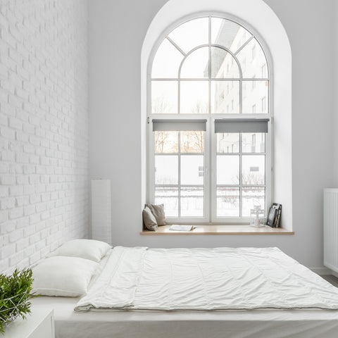 Bedroom with bay window