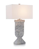 Grey Marbled Table Lamp