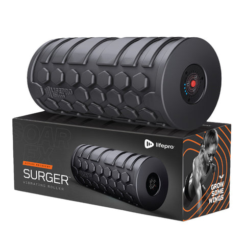 LifePro Surger 4-Speed Vibrating Post-Workout Recovery Foam Roller - Barbell Flex