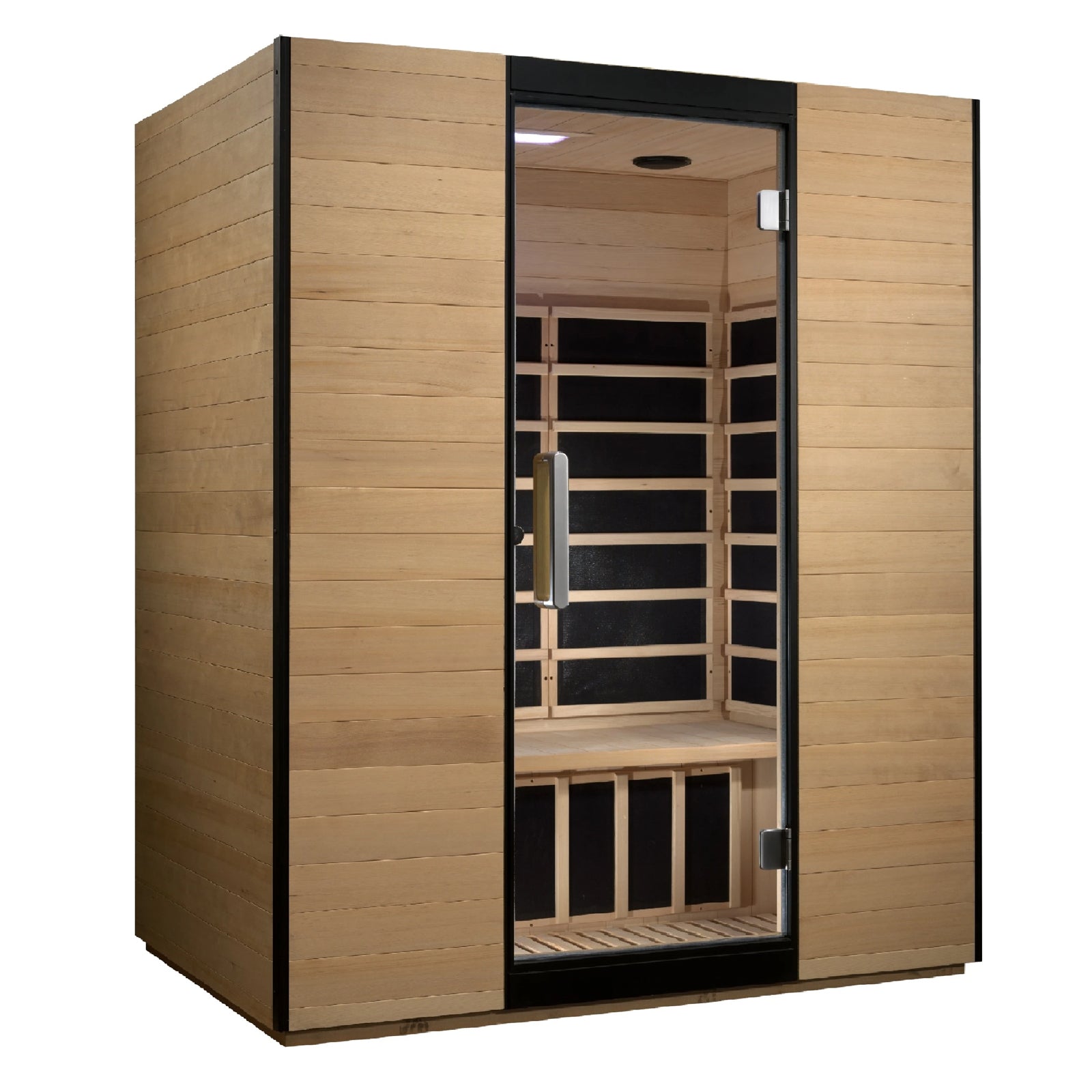 Golden Designs Valencia 3 Person Ultra Low EMF FAR Infrared Sauna - Barbell Flex