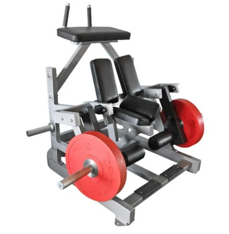 Muscle D Fitness Power Leverage ISO-Lateral Kneeling Leg Curl Machine - Barbell Flex