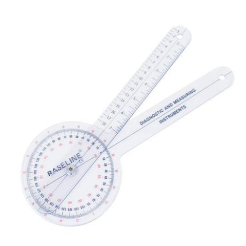 3B Scientific 360 Degree Baseline Clear Plastic ISOM Goniometer – Barbell Flex