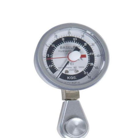 3B Scientific 50 Pound Baseline Standard Head Hydraulic Pinch Gauge – Barbell Flex