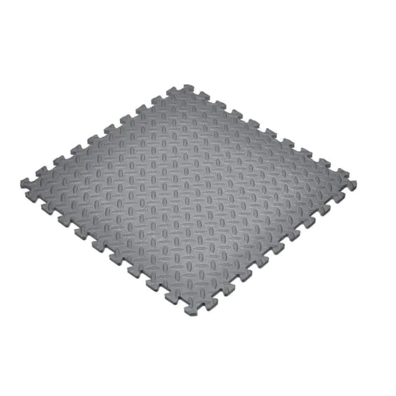 TrafficMaster Gray 24 in. W x 24 in. L x 0.47 in. T Foam Interlocking Gym/Garage