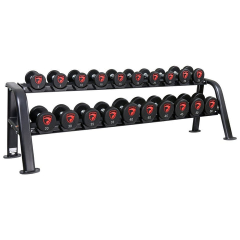 American Barbell 10-Pair Commercial Dumbbell Storage Rack - Barbell Flex